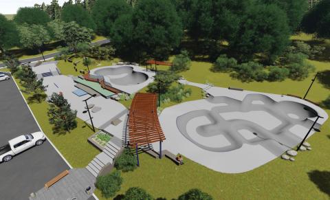 West Shore Skatepark 3D Concept
