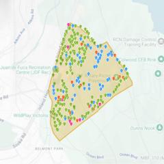 Biodiversity map of WSPR site on iNaturalist