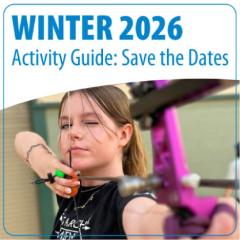 Winter 2026 activity guide save the dates graphic